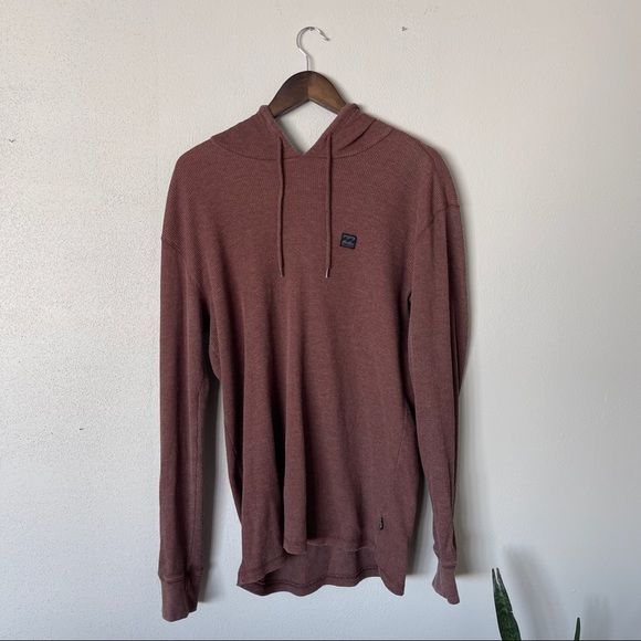 Billabong ribbed sweatshirt hoodie maroon - Picture 1 of 4